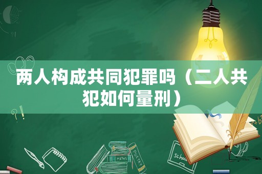 兩人構(gòu)成共同犯罪嗎（二人共犯如何量刑）