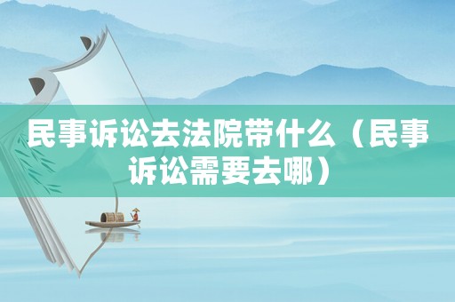 民事訴訟去法院帶什么（民事訴訟需要去哪）