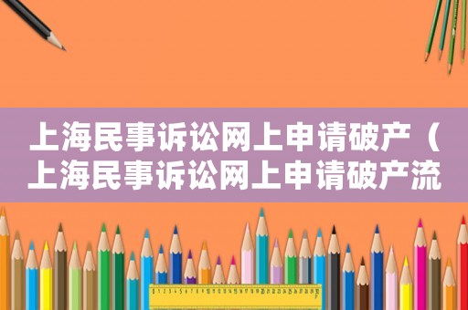 上海民事訴訟網(wǎng)上申請破產(chǎn)（上海民事訴訟網(wǎng)上申請破產(chǎn)流程）