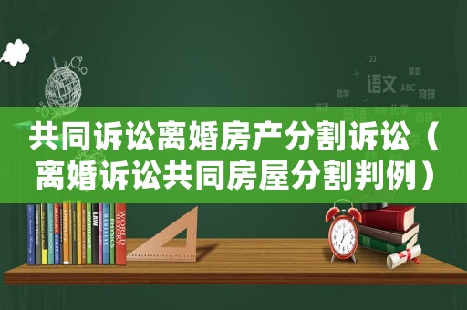 共同訴訟離婚房產(chǎn)分割訴訟（離婚訴訟共同房屋分割判例）