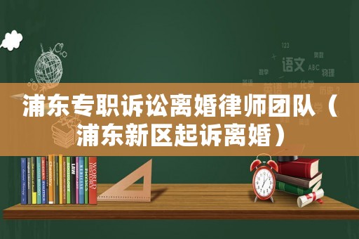 浦東專職訴訟離婚律師團(tuán)隊(duì)（浦東新區(qū)起訴離婚）