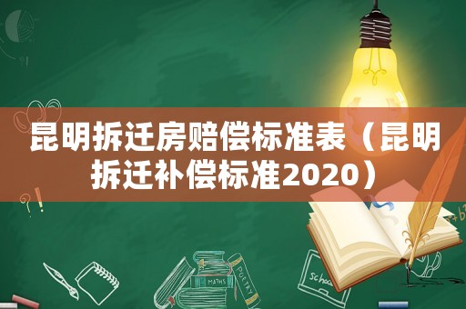 昆明拆遷房賠償標(biāo)準(zhǔn)表（昆明拆遷補(bǔ)償標(biāo)準(zhǔn)2020）