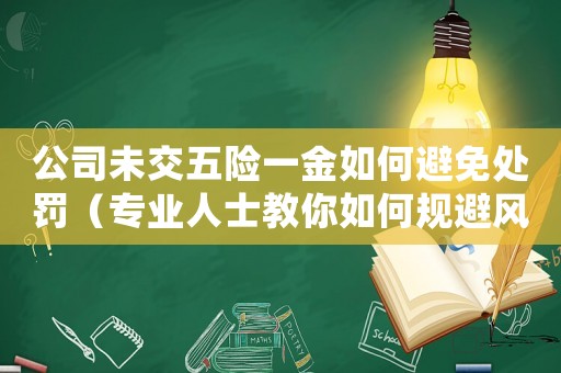 公司未交五險一金如何避免處罰（專業(yè)人士教你如何規(guī)避風(fēng)險）
