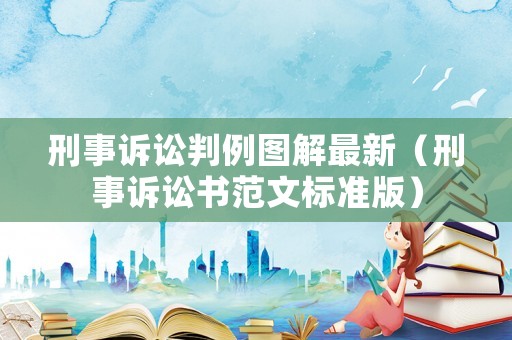 刑事訴訟判例圖解最新（刑事訴訟書范文標(biāo)準(zhǔn)版）