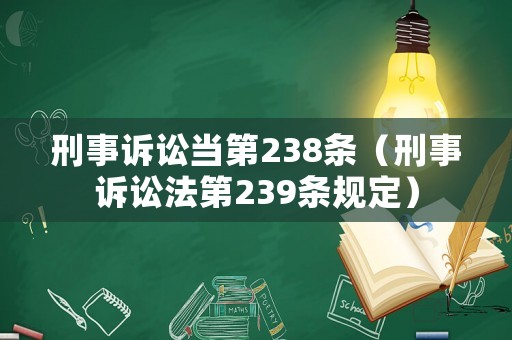 刑事訴訟當?shù)?38條（刑事訴訟法第239條規(guī)定）