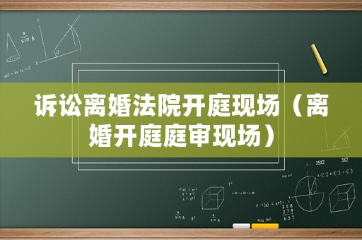 訴訟離婚法院開庭現(xiàn)場（離婚開庭庭審現(xiàn)場）