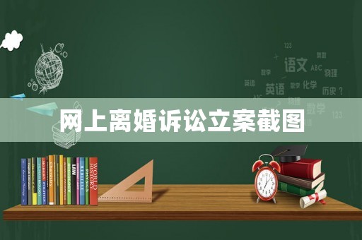 網(wǎng)上離婚訴訟立案截圖