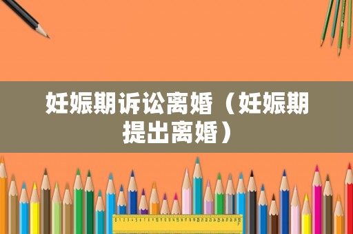 妊娠期訴訟離婚（妊娠期提出離婚）