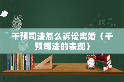 干預(yù)司法怎么訴訟離婚（干預(yù)司法的表現(xiàn)）