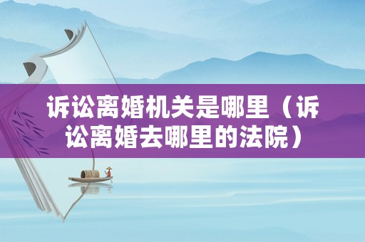 訴訟離婚機(jī)關(guān)是哪里（訴訟離婚去哪里的法院）