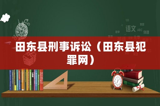 田東縣刑事訴訟（田東縣犯罪網(wǎng)）