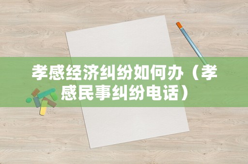 孝感經(jīng)濟糾紛如何辦（孝感民事糾紛電話）