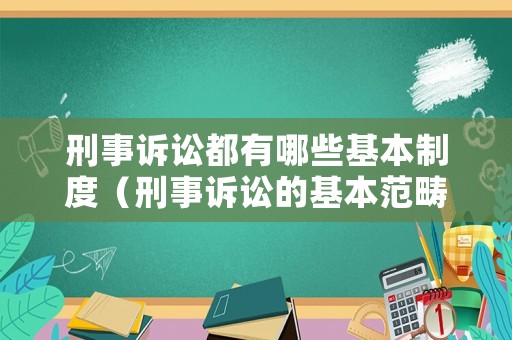 刑事訴訟都有哪些基本制度（刑事訴訟的基本范疇）