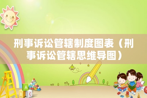 刑事訴訟管轄制度圖表（刑事訴訟管轄思維導圖）
