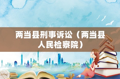 兩當(dāng)縣刑事訴訟（兩當(dāng)縣人民檢察院）