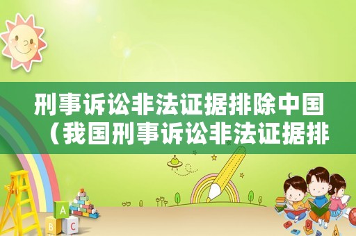 刑事訴訟非法證據(jù)排除中國（我國刑事訴訟非法證據(jù)排除規(guī)則的思考）