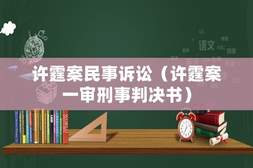 許霆案民事訴訟（許霆案一審刑事判決書）