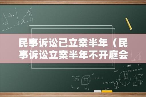 民事訴訟已立案半年（民事訴訟立案半年不開庭會(huì)怎么樣）