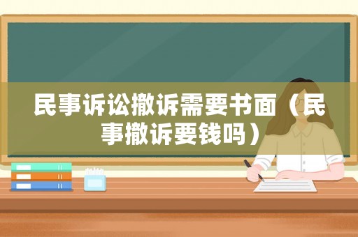 民事訴訟撤訴需要書面（民事撤訴要錢嗎）