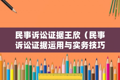民事訴訟證據(jù)王欣（民事訴訟證據(jù)運(yùn)用與實(shí)務(wù)技巧）
