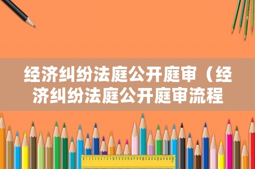 經(jīng)濟糾紛法庭公開庭審（經(jīng)濟糾紛法庭公開庭審流程）