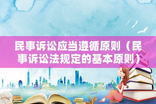 民事訴訟應(yīng)當(dāng)遵循原則（民事訴訟法規(guī)定的基本原則）
