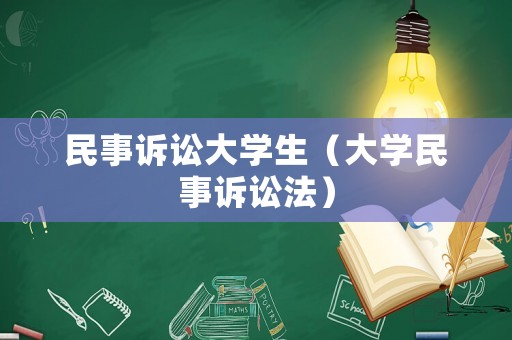 民事訴訟大學(xué)生（大學(xué)民事訴訟法）
