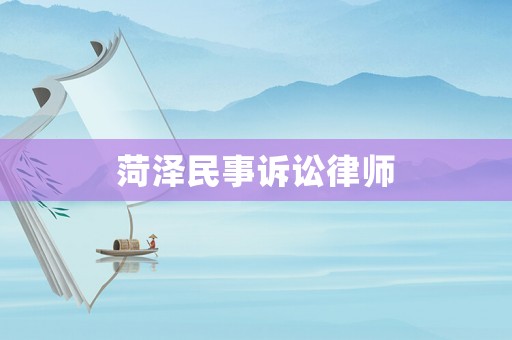 菏澤民事訴訟律師