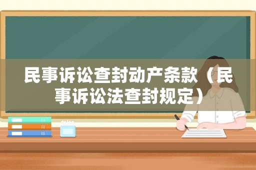 民事訴訟查封動產(chǎn)條款（民事訴訟法查封規(guī)定）