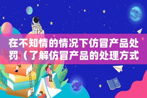 在不知情的情況下仿冒產(chǎn)品處罰（了解仿冒產(chǎn)品的處理方式）