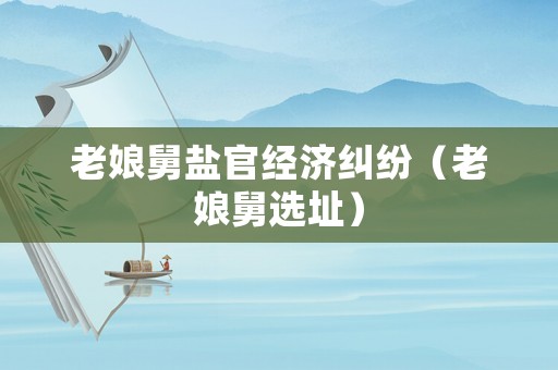 老娘舅鹽官經(jīng)濟(jì)糾紛（老娘舅選址）