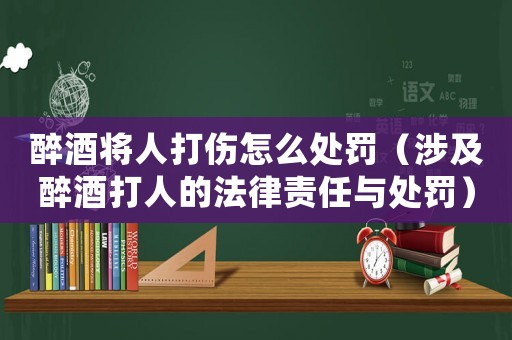 醉酒將人打傷怎么處罰（涉及醉酒打人的法律責(zé)任與處罰）