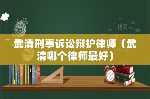 武清刑事訴訟辯護律師（武清哪個律師最好）