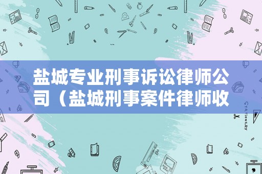 鹽城專業(yè)刑事訴訟律師公司（鹽城刑事案件律師收費標(biāo)準(zhǔn)）