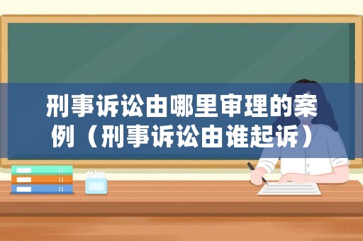 刑事訴訟由哪里審理的案例（刑事訴訟由誰起訴）