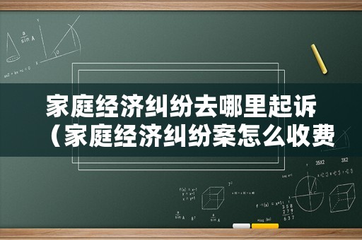 家庭經(jīng)濟(jì)糾紛去哪里起訴（家庭經(jīng)濟(jì)糾紛案怎么收費(fèi)）