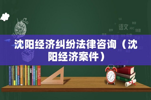沈陽(yáng)經(jīng)濟(jì)糾紛法律咨詢（沈陽(yáng)經(jīng)濟(jì)案件）
