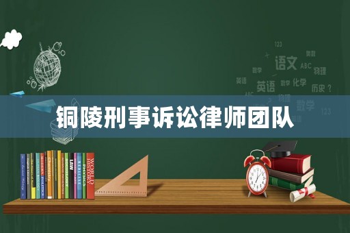 銅陵刑事訴訟律師團(tuán)隊(duì)