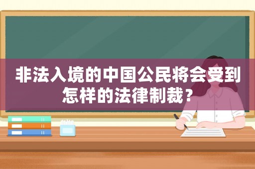 非法入境的中國公民將會(huì)受到怎樣的法律制裁？