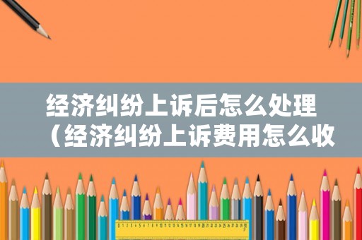 經(jīng)濟糾紛上訴后怎么處理（經(jīng)濟糾紛上訴費用怎么收取）