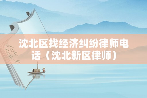 沈北區(qū)找經(jīng)濟(jì)糾紛律師電話（沈北新區(qū)律師）