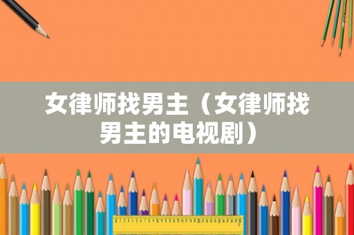 女律師找男主（女律師找男主的電視劇）