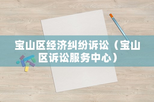 寶山區(qū)經(jīng)濟(jì)糾紛訴訟（寶山區(qū)訴訟服務(wù)中心）