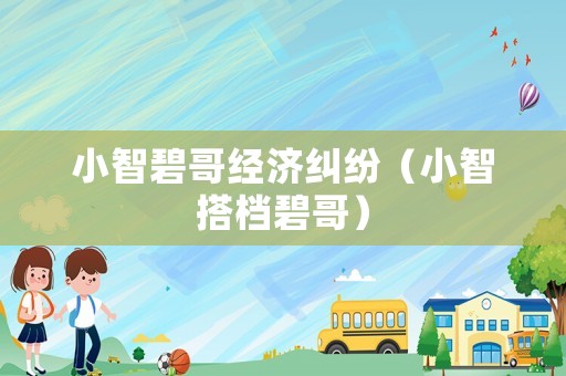 小智碧哥經(jīng)濟(jì)糾紛（小智搭檔碧哥）