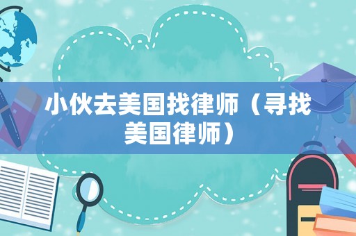 小伙去美國找律師（尋找美國律師）