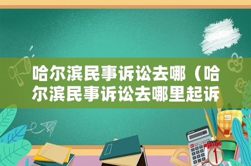 哈爾濱民事訴訟去哪（哈爾濱民事訴訟去哪里起訴）
