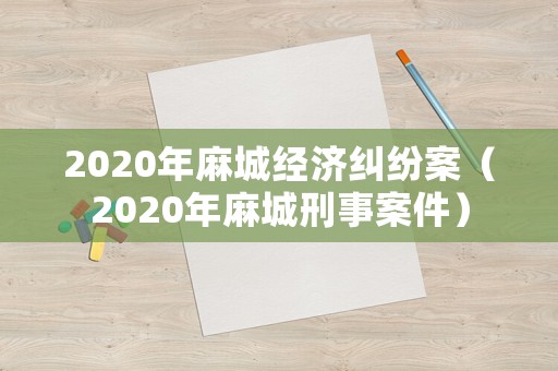 2020年麻城經(jīng)濟(jì)糾紛案（2020年麻城刑事案件）