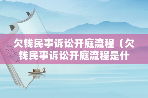 欠錢民事訴訟開庭流程（欠錢民事訴訟開庭流程是什么）