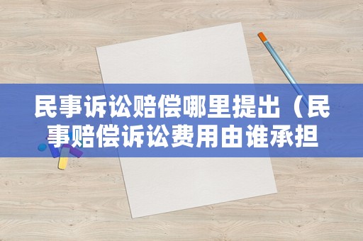 民事訴訟賠償哪里提出（民事賠償訴訟費用由誰承擔(dān)）