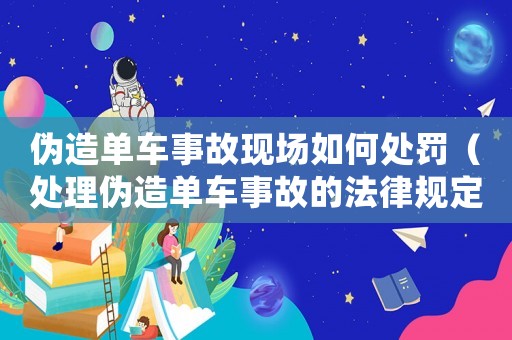 偽造單車(chē)事故現(xiàn)場(chǎng)如何處罰（處理偽造單車(chē)事故的法律規(guī)定）